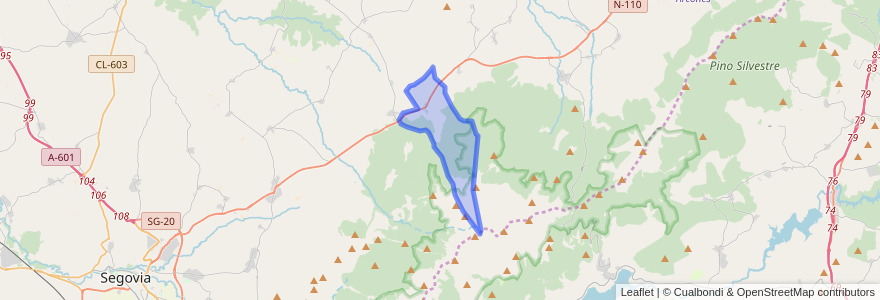 Mapa de ubicacion de Collado Hermoso.