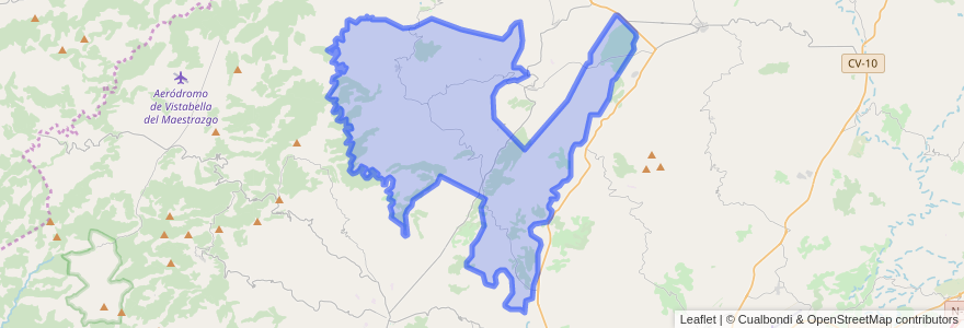 Mapa de ubicacion de Culla.