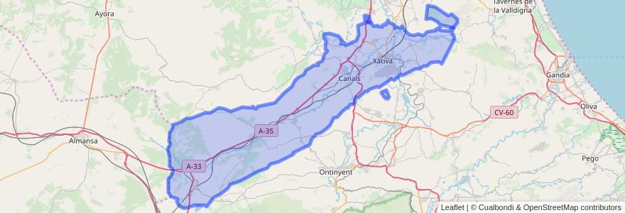 Mapa de ubicacion de la Costera.