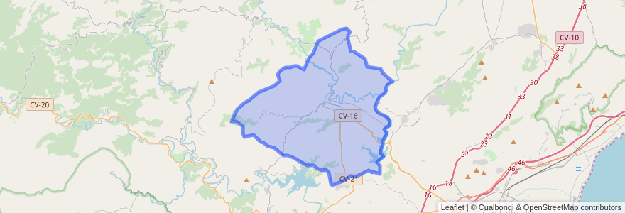 Mapa de ubicacion de l'Alcora.