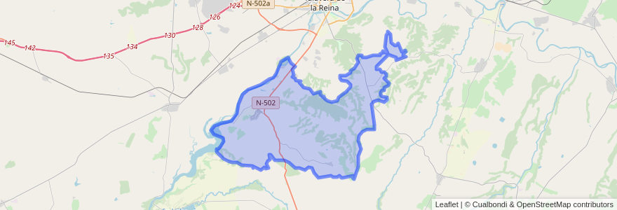 Mapa de ubicacion de Las Herencias.