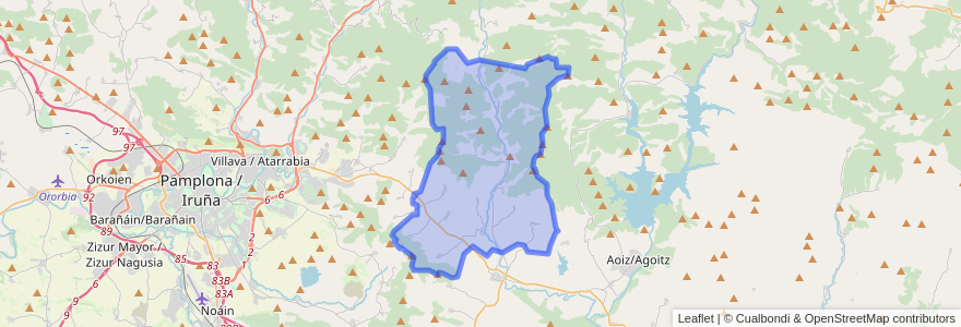 Mapa de ubicacion de Lizoain-Arriasgoiti/Lizoainibar-Arriasgoiti.