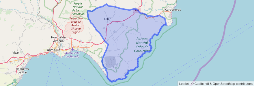 Mapa de ubicacion de نايجار.