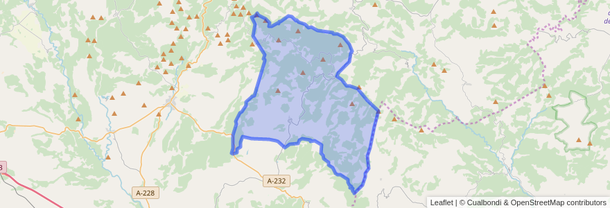Mapa de ubicacion de Nogueruelas.