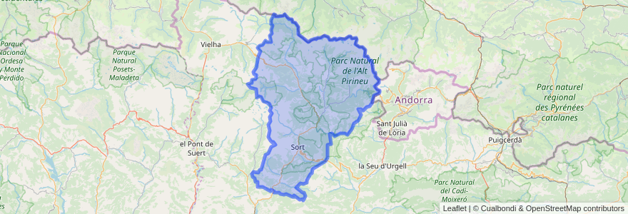 Mapa de ubicacion de Пальярс-Собира.