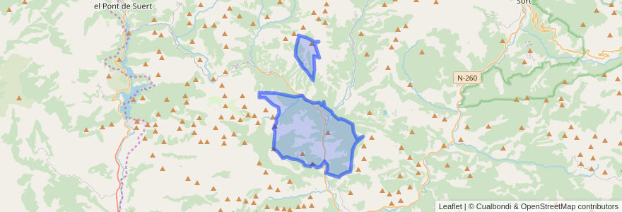 Mapa de ubicacion de Senterada.