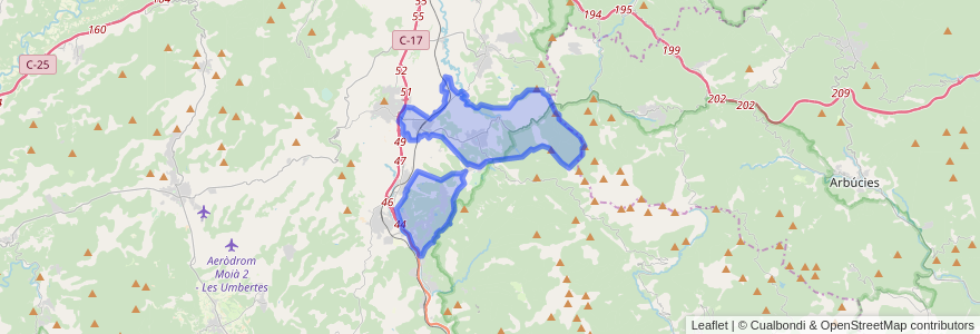 Mapa de ubicacion de Seva.