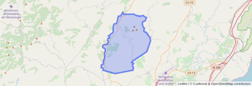 Mapa de ubicacion de Sierra Engarcerán.