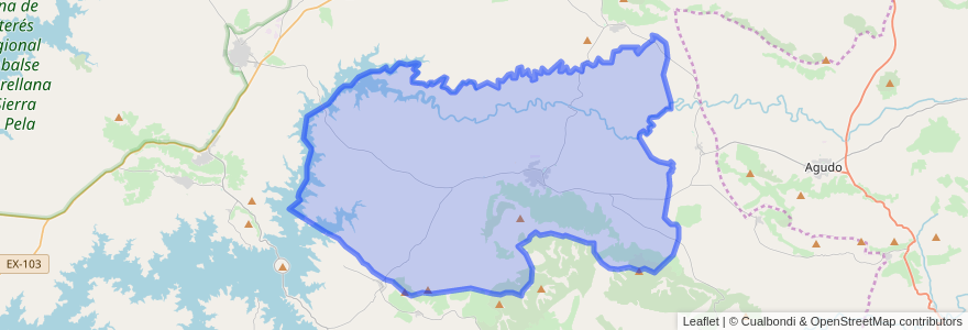Mapa de ubicacion de Siruela.