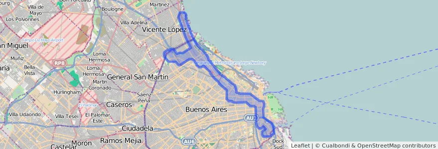Cobertura de transport públic de la línia 29 a Ciudad Autónoma de Buenos Aires.