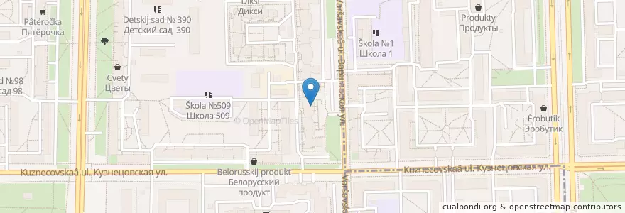 Mapa de ubicacion de Таблетка en Россия, Северо-Западный федеральный округ, Ленинградская область, Санкт-Петербург, Московский район, округ Московская застава, округ Новоизмайловское.
