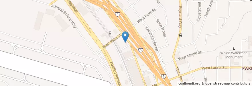 Mapa de ubicacion de Kava Lounge en United States, California, San Diego County, San Diego.