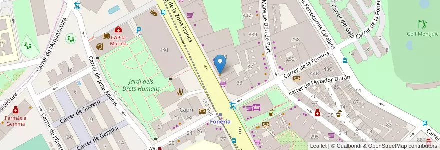 Mapa de ubicacion de 7dcafè en Espanya, Catalunya, Barcelona, Barcelonès, Barcelona.