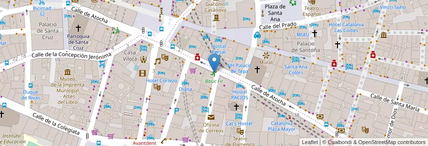 Mapa de ubicacion de Basic Fit en Испания, Мадрид, Мадрид, Мадрид.