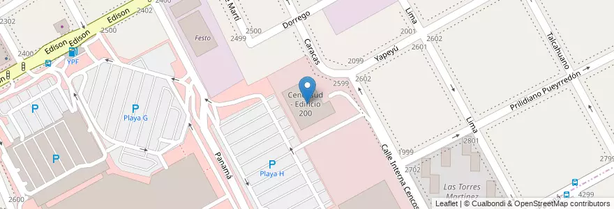 Mapa de ubicacion de Cencosud - Edificio 200 en Argentina, Buenos Aires, Partido de San Isidro.