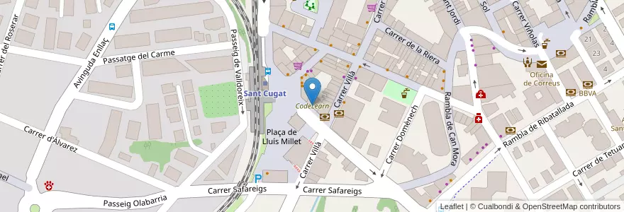 Mapa de ubicacion de CodeLearn en 스페인, 카탈루냐, Barcelona, Vallès Occidental, Sant Cugat del Vallès.