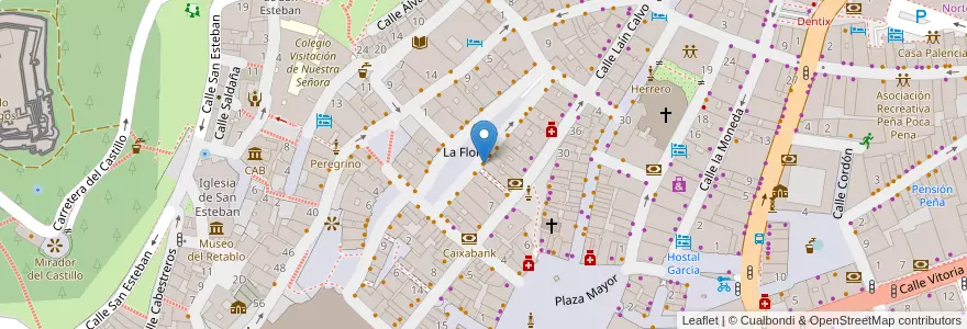 Mapa de ubicacion de La gata flora en Espanya, Burgos, Castella i Lleó, Burgos.