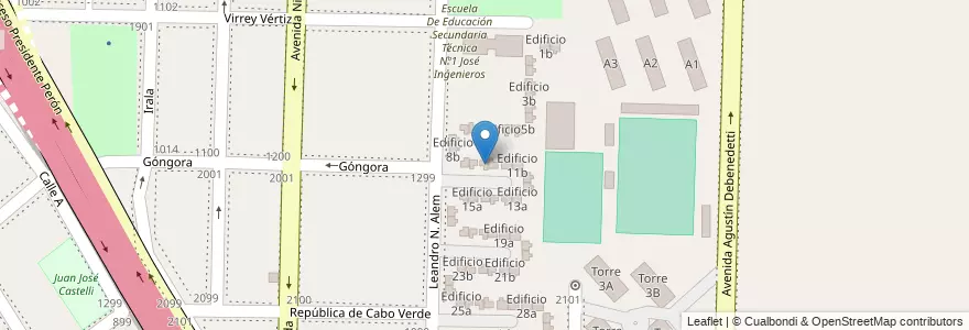 Mapa de ubicacion de Edificio 10a en Argentina, Província de Buenos Aires, Partido de Avellaneda, Dock Sud.