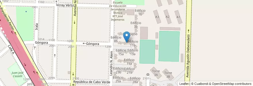 Mapa de ubicacion de Edificio 10b en Argentina, Província de Buenos Aires, Partido de Avellaneda, Dock Sud.