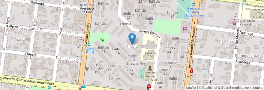 Mapa de ubicacion de Edificio 11 en アルゼンチン, ミシオネス州, Departamento Capital, Municipio de Posadas, Posadas.