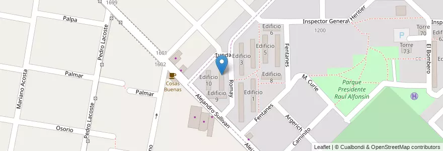 Mapa de ubicacion de Edificio 11 en Argentina, Buenos Aires, Partido de Merlo, Merlo.