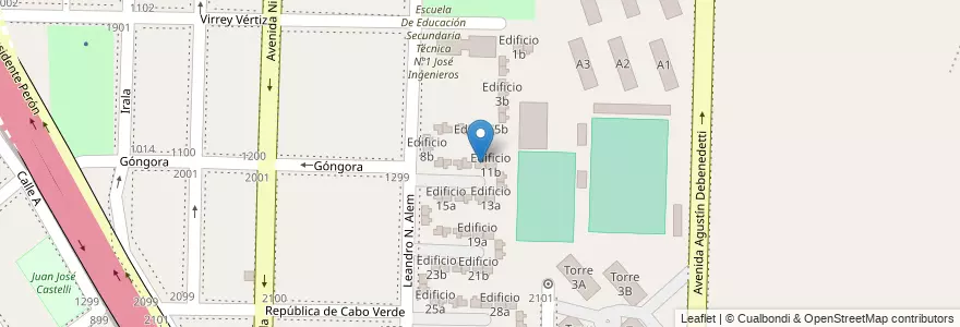 Mapa de ubicacion de Edificio 11a en Argentina, Província de Buenos Aires, Partido de Avellaneda, Dock Sud.