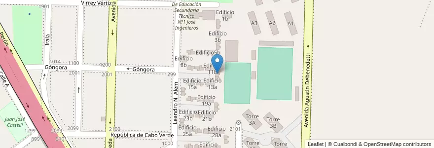 Mapa de ubicacion de Edificio 12a en Argentina, Província de Buenos Aires, Partido de Avellaneda, Dock Sud.