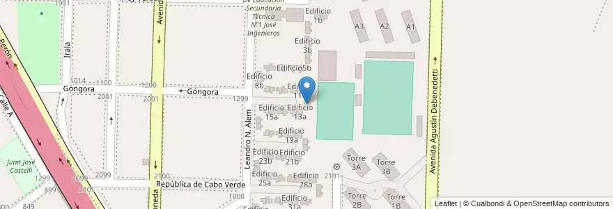 Mapa de ubicacion de Edificio 12b en آرژانتین, استان بوئنوس آیرس, Partido de Avellaneda, Dock Sud.