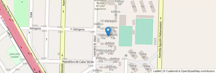 Mapa de ubicacion de Edificio 14a en Argentina, Província de Buenos Aires, Partido de Avellaneda, Dock Sud.