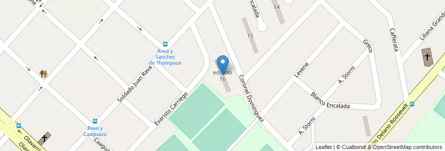 Mapa de ubicacion de edificio 16 en Argentina, Província de Buenos Aires, Partido de La Matanza.