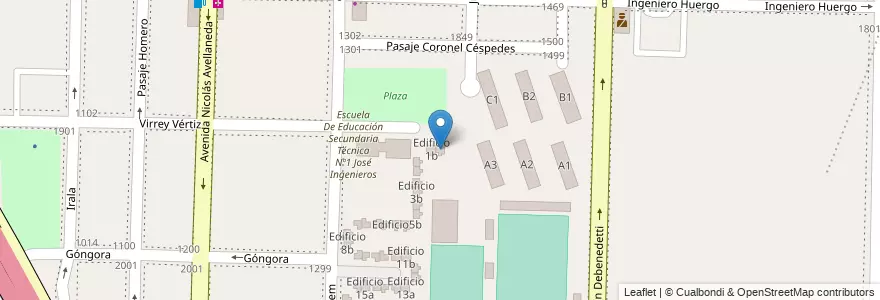 Mapa de ubicacion de Edificio 1a en Argentinien, Provinz Buenos Aires, Partido de Avellaneda, Dock Sud.