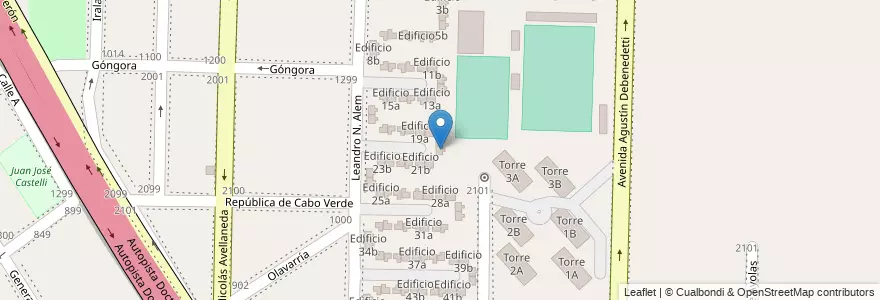 Mapa de ubicacion de Edificio 20b en Argentina, Província de Buenos Aires, Partido de Avellaneda, Dock Sud.