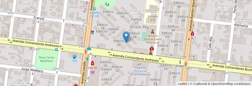 Mapa de ubicacion de Edificio 21 en آرژانتین, Misiones, Departamento Capital, Municipio de Posadas, Posadas.