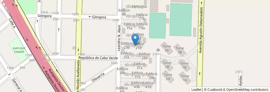 Mapa de ubicacion de Edificio 22a en Argentinien, Provinz Buenos Aires, Partido de Avellaneda, Dock Sud.