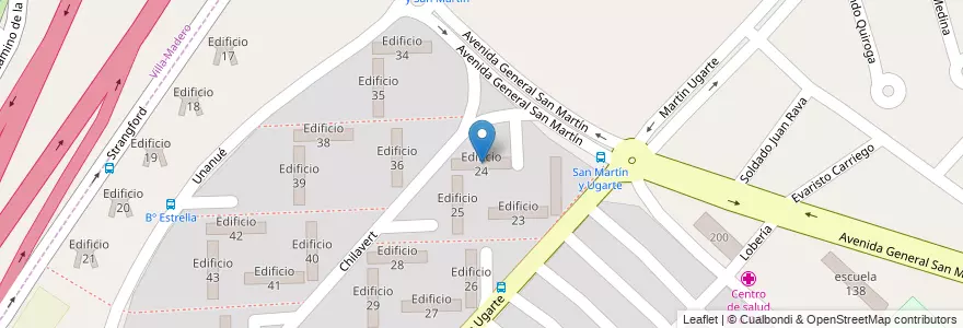 Mapa de ubicacion de Edificio 24 en الأرجنتين, بوينس آيرس, Partido de La Matanza, Villa Celina.