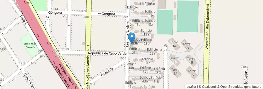 Mapa de ubicacion de Edificio 24a en Argentina, Província de Buenos Aires, Partido de Avellaneda, Dock Sud.