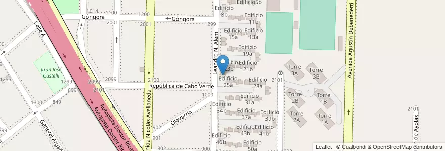 Mapa de ubicacion de Edificio 24b en Argentina, Província de Buenos Aires, Partido de Avellaneda, Dock Sud.