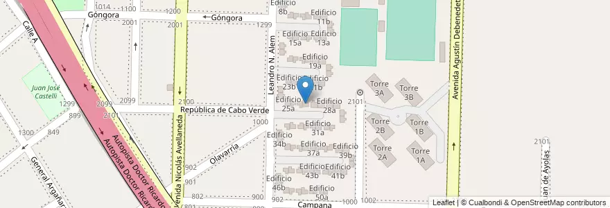 Mapa de ubicacion de Edificio 26b en Argentina, Província de Buenos Aires, Partido de Avellaneda, Dock Sud.