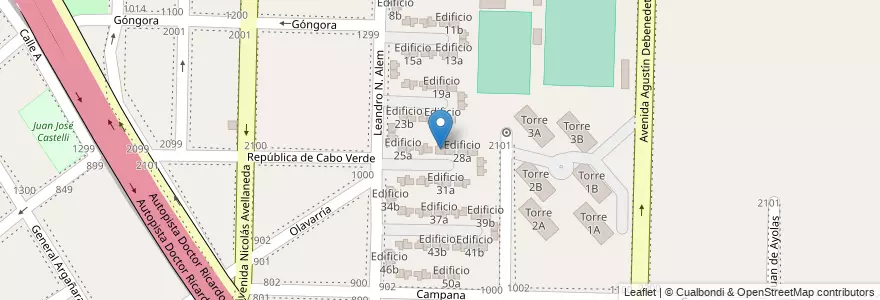 Mapa de ubicacion de Edificio 27a en Argentina, Província de Buenos Aires, Partido de Avellaneda, Dock Sud.