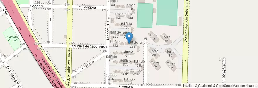 Mapa de ubicacion de Edificio 27b en Argentina, Província de Buenos Aires, Partido de Avellaneda, Dock Sud.