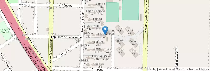 Mapa de ubicacion de Edificio 28b en Argentina, Província de Buenos Aires, Partido de Avellaneda, Dock Sud.