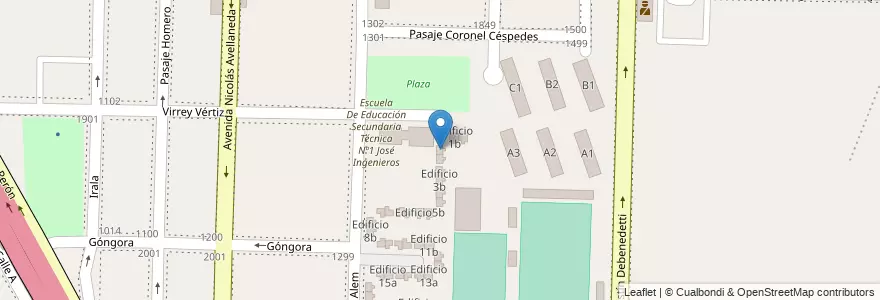 Mapa de ubicacion de Edificio 2a en Argentina, Provincia di Buenos Aires, Partido de Avellaneda, Dock Sud.