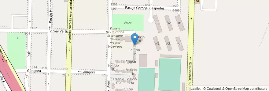 Mapa de ubicacion de Edificio 2b en Argentina, Província de Buenos Aires, Partido de Avellaneda, Dock Sud.