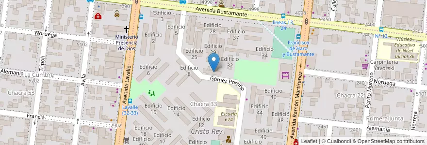Mapa de ubicacion de Edificio 31 en 아르헨티나, Misiones, Departamento Capital, Municipio de Posadas, Posadas.