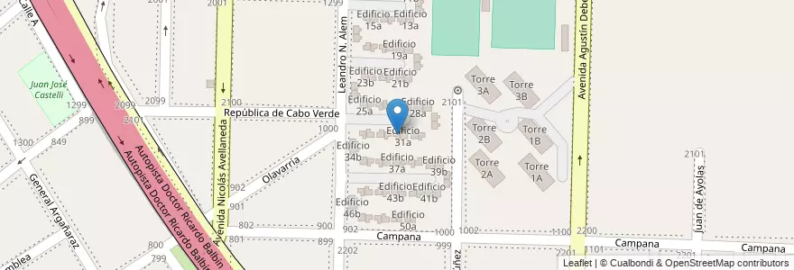 Mapa de ubicacion de Edificio 31b en Argentina, Província de Buenos Aires, Partido de Avellaneda, Dock Sud.