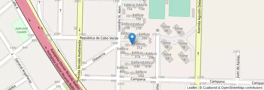 Mapa de ubicacion de Edificio 32b en Argentina, Província de Buenos Aires, Partido de Avellaneda, Dock Sud.