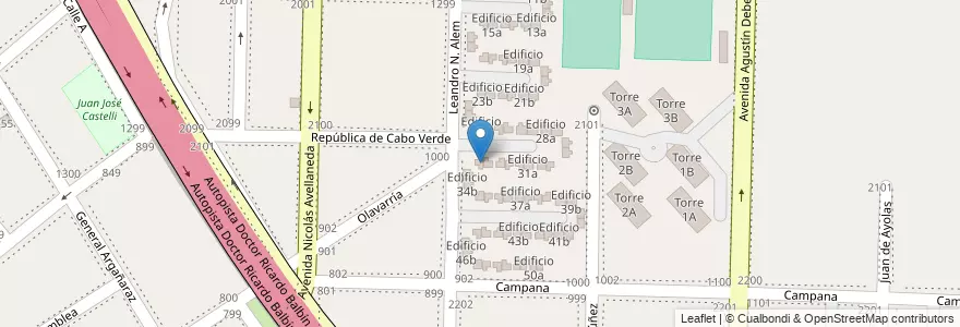 Mapa de ubicacion de Edificio 33b en Argentina, Província de Buenos Aires, Partido de Avellaneda, Dock Sud.