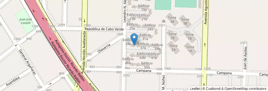 Mapa de ubicacion de Edificio 35b en Arjantin, Buenos Aires, Partido de Avellaneda, Dock Sud.