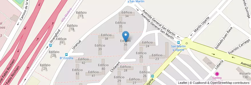Mapa de ubicacion de Edificio 36 en Argentinien, Provinz Buenos Aires, Partido de La Matanza, Villa Celina.