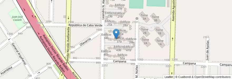Mapa de ubicacion de Edificio 36b en Argentina, Província de Buenos Aires, Partido de Avellaneda, Dock Sud.